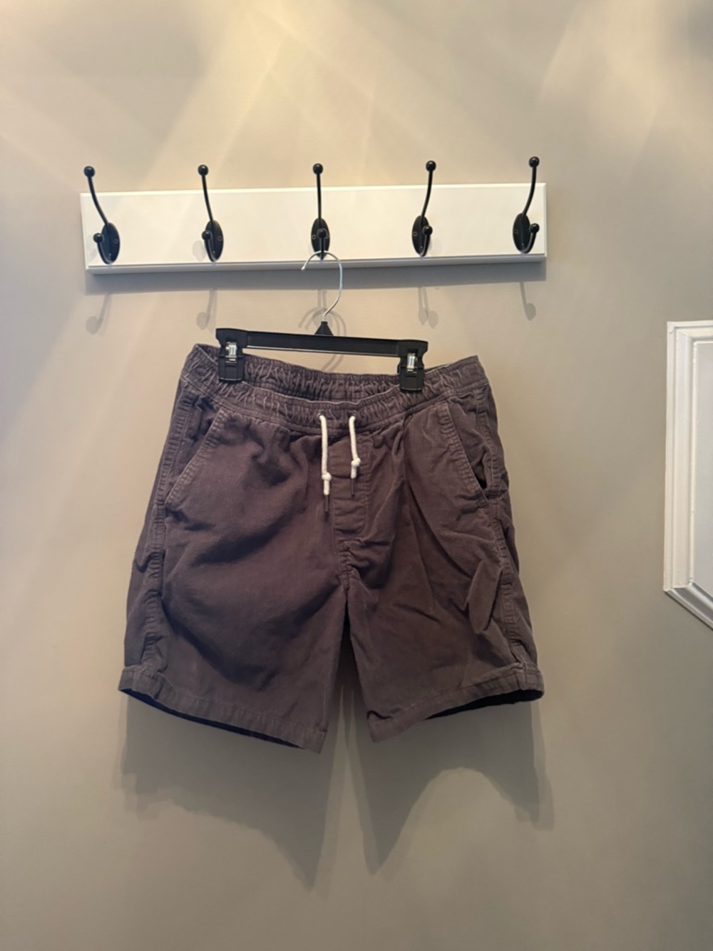 Quiksilver Men's Brown Drawstring Hybrid Shorts